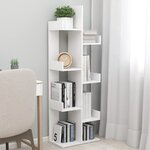 vidaXL Bibliothèque Blanc 48x25 5x140 cm Bois d’ingénierie