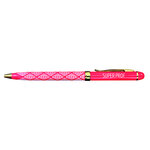 Stylo fin en métal laqué rouge - Super prof