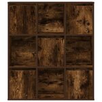 vidaXL Bibliothèque chêne fumé 89x24x101 5 cm bois d'ingénierie
