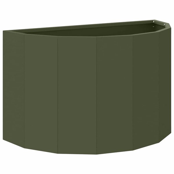 vidaXL Jardinière Vert olive 60 x 30 x 35 cm Acier