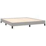 vidaXL Cadre de lit Gris clair 180x200 cm Tissu