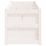 vidaXL Jardinière blanc 150x50x50 cm bois massif de pin