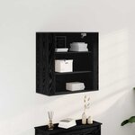 vidaXL Meuble mural Chêne noir 80 x 33 x 80 cm Bois d'ingénierie