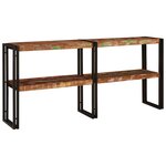vidaXL Table console Multicolore bois de récupération massif