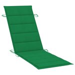 vidaXL Chaises longues lot de 2 avec coussins Bois d'acacia solide