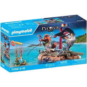 PLAYMOBIL 71794 - Pirate avec radeau flottant  canons et trésor