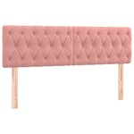 vidaXL Sommier à lattes de lit avec matelas Rose 160x200 cm Velours