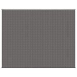 vidaXL Couverture lestée Gris 235x290 cm 15 kg Tissu