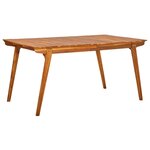 vidaXL Table de jardin 150x90x75 cm Bois d'acacia solide