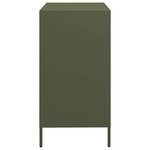 vidaXL Buffet vert olive 68x39x73 5 cm acier laminé à froid