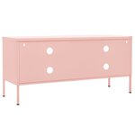 vidaXL Meuble TV Rose 105x35x50 cm Acier