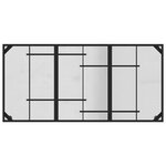 vidaXL Ensemble de meubles d'extérieur 5 Pièces Anthracite Fer et Acier