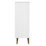 vidaXL Armoire à chaussures MOLDE Blanc 59 5x35x103 cm Bois de pin