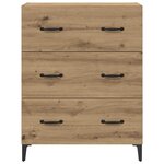 vidaXL Buffet avec tiroir Chêne artisanal 69 5 x 34 x 90 cm