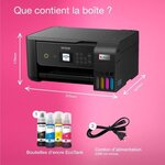 Imprimante multifonction A4 Ecotank ET-2870 - Wi-Fi - Réservoirs d'encre - 3 ans d'encre inclus