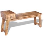 Banc banquette avec tiroir 120 x 36 x 60 cm bois de manguier massif marron 02_0011012