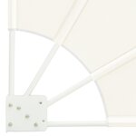 vidaXL Écran de confidentialité pour balcon Crème 115 x 115 cm tissu
