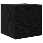 vidaXL Ensemble meuble TV 9 Pièces Chêne noir Bois d'ingénierie