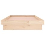 vidaXL Cadre de lit à LED 75x190 cm petit simple bois massif