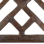 vidaXL Socle de parasol Bronze 44x44x31 cm Fonte