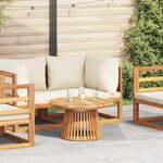 vidaXL Table Basse de Jardin Marron 70 x 70 x 40 cm