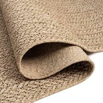 vidaXL Tapis ZIZUR beige 80x250 cm aspect de jute intérieur extérieur
