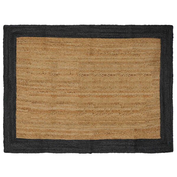 vidaXL Tapis de surface Gris foncé 120 x 170 cm Jute