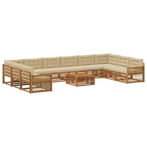 vidaXL Ensembles de canapés 11 pc Bois d'Acacia Massif