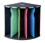 Trieur ergonomique the corner 1928 5 compartiments - couleurs assorties - x 3 - exacompta