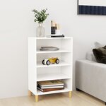 vidaXL Buffet Blanc 57x35x90 cm Aggloméré