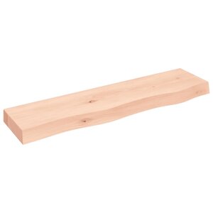 vidaXL Étagère murale 80x20x6 cm bois de chêne massif non traité