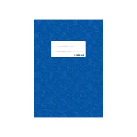 Protège-cahiers format A5, en PP, couverture bleu HERMA
