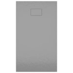 vidaXL Receveur de douche SMC Gris 120x70 cm
