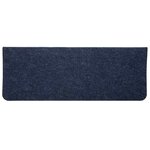 vidaXL Tapis d'escalier auto-adhésifs 30 Pièces bleu 65x24 5x3 5 cm