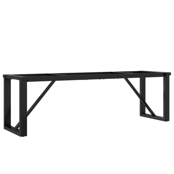 vidaXL Pieds de table basse cadre en O 140x30x43 cm fonte
