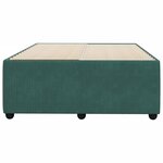 vidaXL Cadre de lit vert foncé 120x190 cm velours
