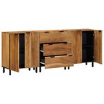 vidaXL Buffets en bois massif d'acacia 3 pièces  60x33x75 cm