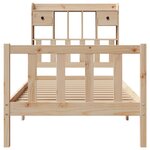 vidaXL Lit bibliothèque sans matelas 100x200 cm bois massif de pin
