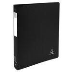 Classeur 4 Anneaux 30mm Polypropylène Opak Rigide 10/10e - A4 Maxi. - Noir - X 10 - Exacompta