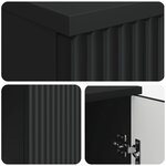 vidaXL Bureau avec étagère Noir 142 5 x 50 x 75 cm Bois d'ingénierie