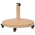 vidaXL Socles de parasol d'extérieur Bois clair 48 x 48 x 32.5 cm