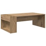 vidaXL Table basse Chêne artisanal 95 x 50 x 34 cm Bois d'ingénierie