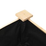 Jardinière vidaXL avec étagère 60x60x76 cm en bois massif de pin