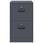 vidaXL Cabinet de Dossier avec tiroir Anthracite 44 x 50 x 106.5 cm