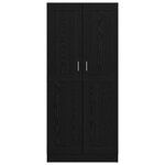 vidaXL Bibliothèque Chêne noir 82 5 x 30 5 x 185 cm Bois d'ingénierie