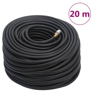 vidaXL Tuyau d'air hybride noir 0 6" 20 m caoutchouc et PVC