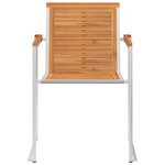 vidaXL Chaises de jardin lot de 4 avec coussins Bois d'acacia massif
