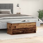 Coffre de rangement vidaXL en bois vieilli 90x35x35 cm en bois reconstitué