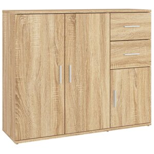 vidaXL Buffet Chêne sonoma 91x29 5x75 cm Bois d'ingénierie