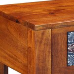 vidaXL Table d'appoint Marron 40 x 30 x 36 cm Bois d'acacia massif